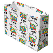 Bounce House Jumping Castle Ball Kinder naam Groot Cadeauzakje (Achterkant Gekanteld)