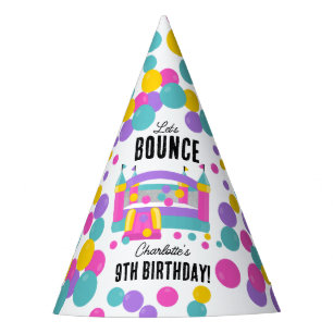Bounce House Jumping Castle Kids Verjaardagsfeest Feesthoedjes