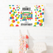 Bounce House Jumping Castle Kids Verjaardagsfeest Spandoek (Insitu)