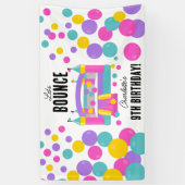 Bounce House Jumping Castle Meisjes Verjaardagsfee Spandoek (Verticaal)