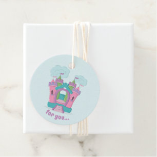 Bounce House Party Bedankjes Labels