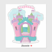 Bounce House Party Sticker (Vel)