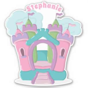 Bounce House Party Sticker