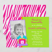 Bounce House Photo Invitation d'anniversaire (Devant / Derrière)