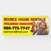 Bounce House Rentals Bannière personnalisée (Horizontal)
