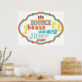 Bounce House Sign Carnival Circus Birthday Poster (Keuken)
