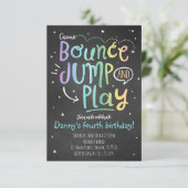 Bounce Jump and Play Invitation de fête d'annivers (Debout devant)
