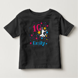Bounce Jump Trampoline Birthday Girl Party T-Shir Kinder Shirts