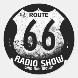 Bounce Radio Route 66 Ronde Sticker