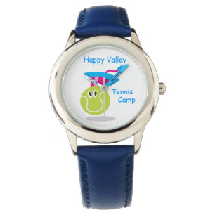 Bouncee™ glimlachend tennis ball_gepersonaliseerd horloge