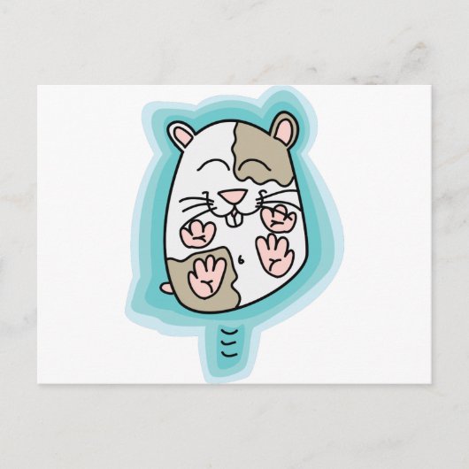 Bouncing Hamster Briefkaart (Voorkant)