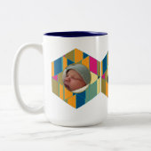 Bouncing Hexagon deux Tone Mug (Gauche)