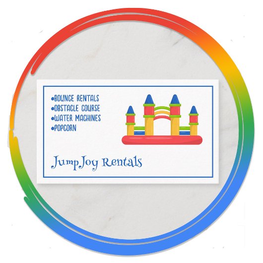 Bouncing Rentals Huis Visitekaartje