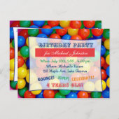 Bouncy Balls Ball Pit Boy's Verjaardagsfeest Uitno Briefkaart (Voorkant / Achterkant)