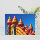 Bouncy Castle Party nodigt uit Kaart (Staand voorkant)