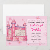 Bouncy Fun - voor meisjes! Kaart (Voorkant / Achterkant)