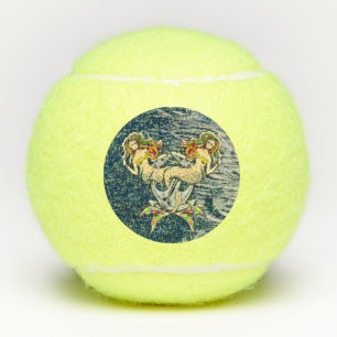 Bound Mermaids - Nautisch ontwerp voor oceaanliefh Tennisballen