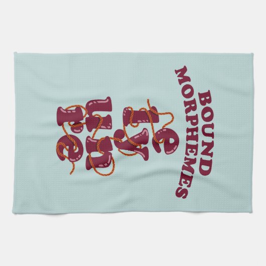 Bound Morphemes Phonics onderwijzen Engels Theedoek (Horizontaal)