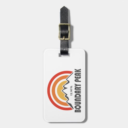 Boundary Peak Nevada Bagagelabel (Voorkant verticaal)