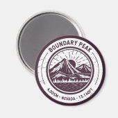 Boundary Peak Nevada Hiking Skiing Magneet (Voorkant / Achterkant)
