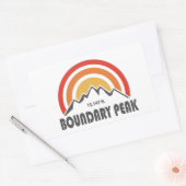 Boundary Peak Nevada Rechthoekige Sticker (Envelop)