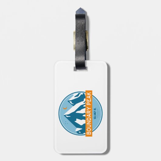 Boundary Peak Nevada Stars Moon Bagagelabel (Achterkant verticaal)