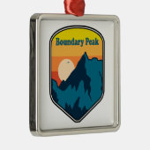 Boundary Peak Nevada Sunrise Metalen Ornament (Rechts)
