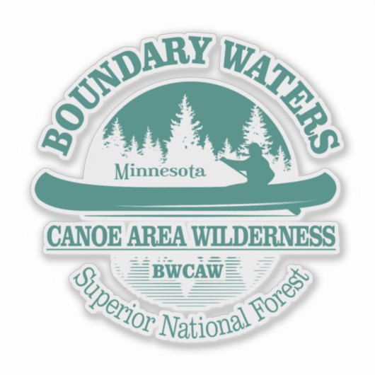 Boundary Waters Canoe Area Sticker (Voorkant)