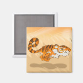 Bounding Tiger Magnet Magneet (Voorkant / Achterkant)