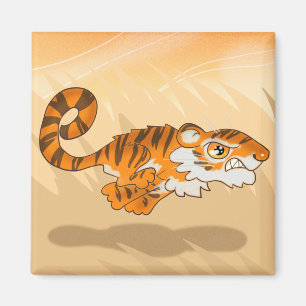 Bounding Tiger Magnet Magneet