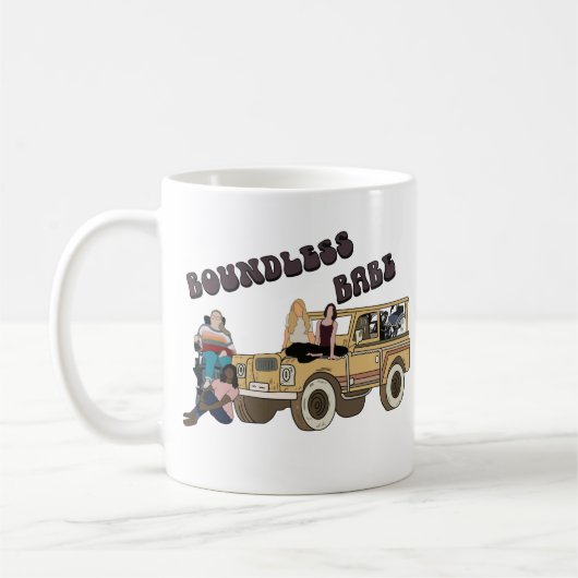 Boundless Babe Retro mug  (Gauche)