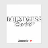 Boundless Babe sticker (Feuille)