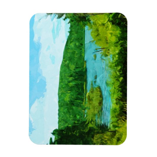 BoundWaters Canoe Area Minnesota Abstract Magneet (Verticaal)