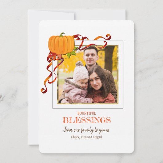 Bounful Blessings-fotokaart Kaart (Voorkant)