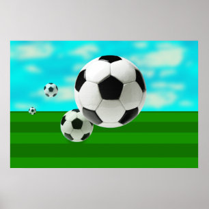 Bounking Balls voetbal ventilatoren football werel Poster