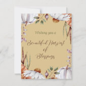 Bountiful Harvest Thanksgiving Vakantie Waterverf Notitiekaartje (Voorkant)