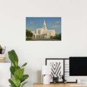Bountiful Utah Tempel Schildering™ LDS Kunst Poste Poster (Thuiskantoor)