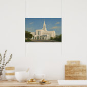 Bountiful Utah Tempel Schildering™ LDS Kunst Poste Poster (Keuken)