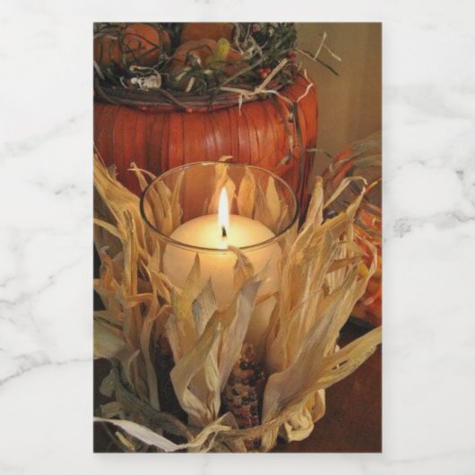 ***BOUNTIFULE HARVEST & THANKSGIVING** VOEDSELCONTAINER ETIKET (Enkel label)