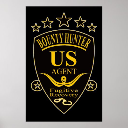 Bounty Hunter Agent Poster (Voorkant)