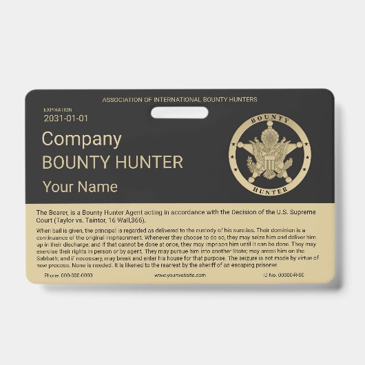 Bounty Hunter Badge (Voorzijde)