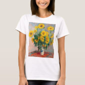 Bouqet van Claude Monet over zonnebloemen T-shirt (Voorkant)