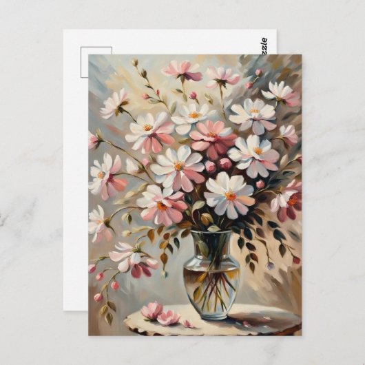 Bouquet 1 carte postale (Devant / Derrière)