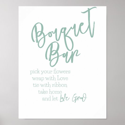 Bouquet Bar Poster (Voorkant)
