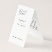 Bouquet blanc Nous faisons Calligraphie Mariage Lo (Back)