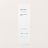 Bouquet blanc Nous faisons Calligraphie Mariage Lo (Inside Unfolded)