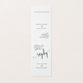 Bouquet blanc Nous faisons Calligraphie Mariage Lo (Outside Unfolded)