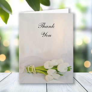 Bouquet blanc Tulip Printemps Merci de mariage