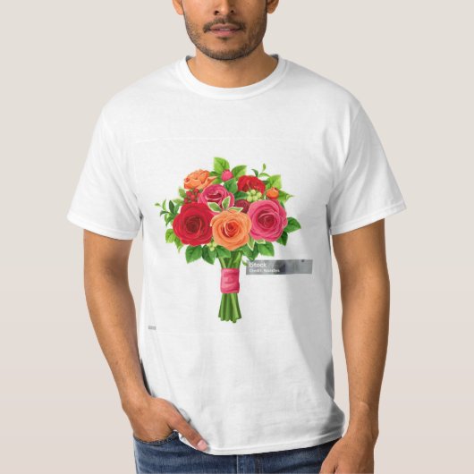 Bouquet Bloom T-Shirt Design" (Devant)