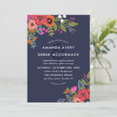 Bouquet bohème - Faire-part de mariage floral (Debout devant)